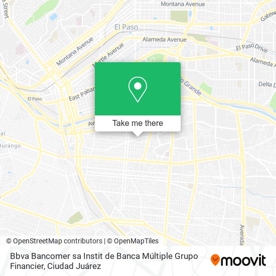 Bbva Bancomer sa Instit de Banca Múltiple Grupo Financier map