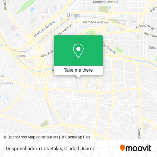 Desponchadora Los Balas map