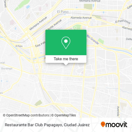 Mapa de Restaurante Bar Club Papagayo