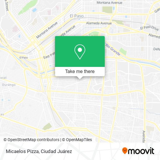 Micaelos Pizza map