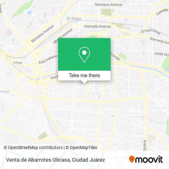 Mapa de Venta de Abarrotes Olicasa