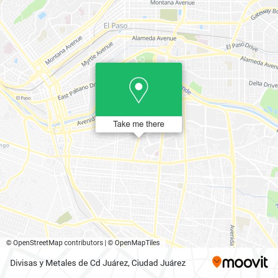 Divisas y Metales de Cd Juárez map