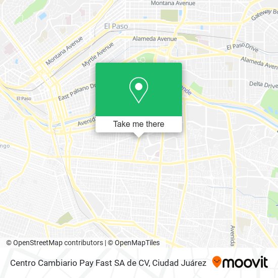 Mapa de Centro Cambiario Pay Fast SA de CV