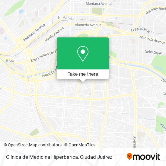Mapa de Clínica de Medicina Hiperbarica