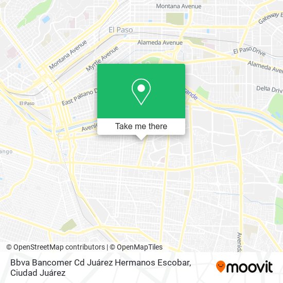 Bbva Bancomer Cd Juárez Hermanos Escobar map