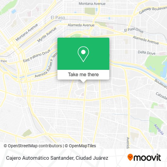 Cajero Automático Santander map