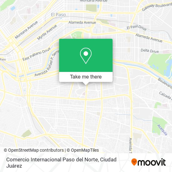 Comercio Internacional Paso del Norte map