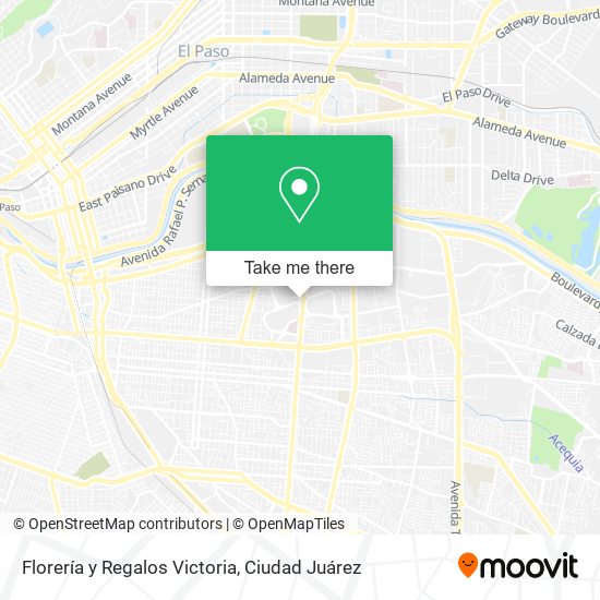 Florería y Regalos Victoria map