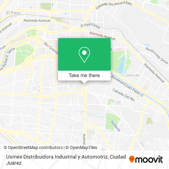 Usmex Distribuidora Industrial y Automotriz map