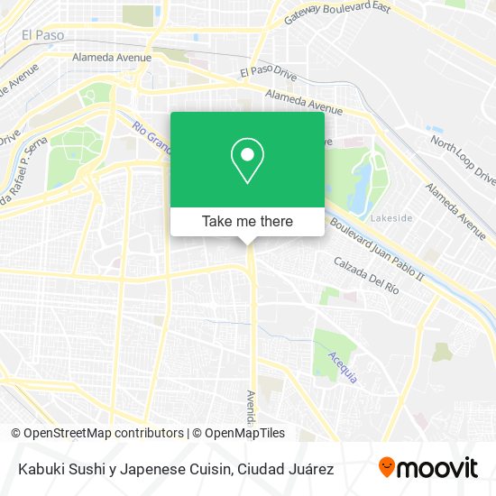 Mapa de Kabuki Sushi y Japenese Cuisin