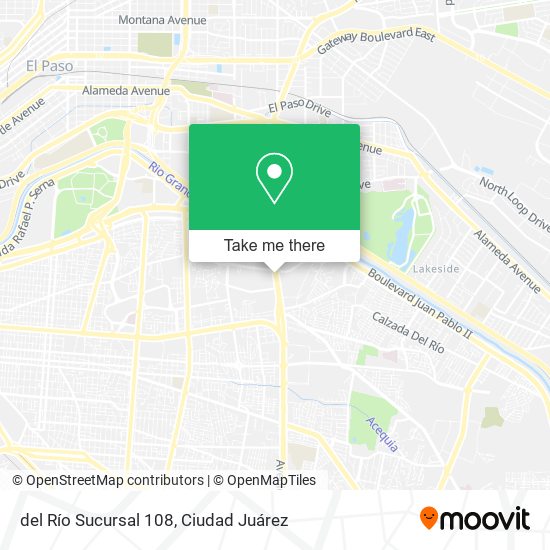del Río Sucursal 108 map