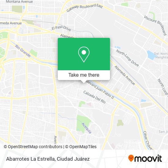 Mapa de Abarrotes La Estrella