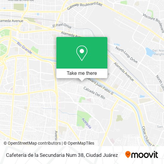 Cafetería de la Secundaria Num 38 map