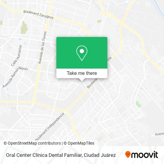 Mapa de Oral Center Clínica Dental Familiar