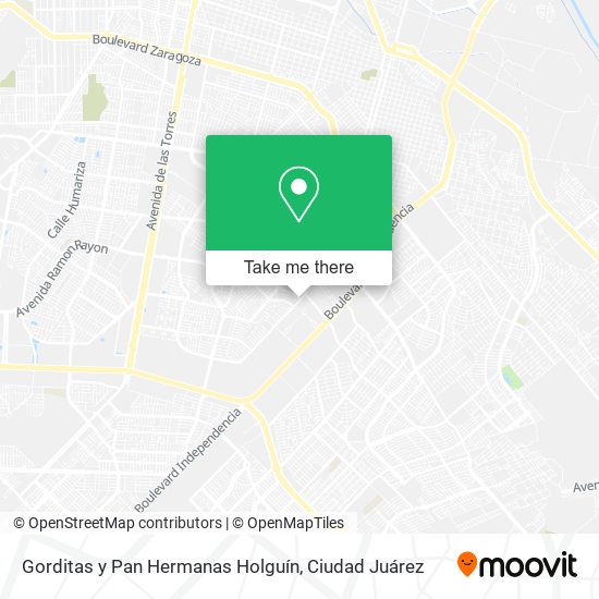 Gorditas y Pan Hermanas Holguín map