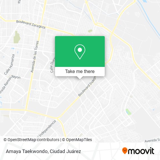 Amaya Taekwondo map