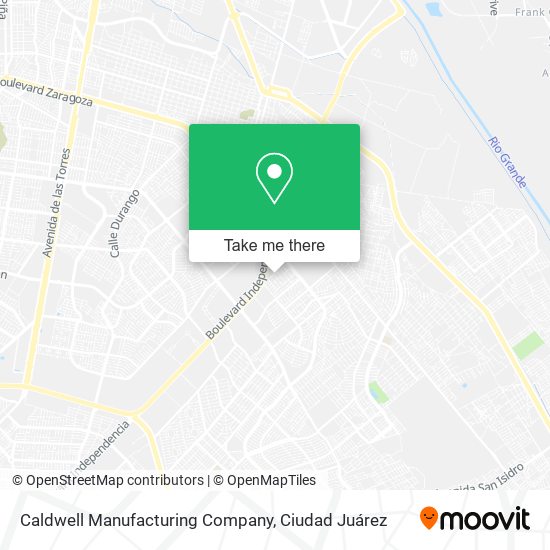 Caldwell Manufacturing Company map