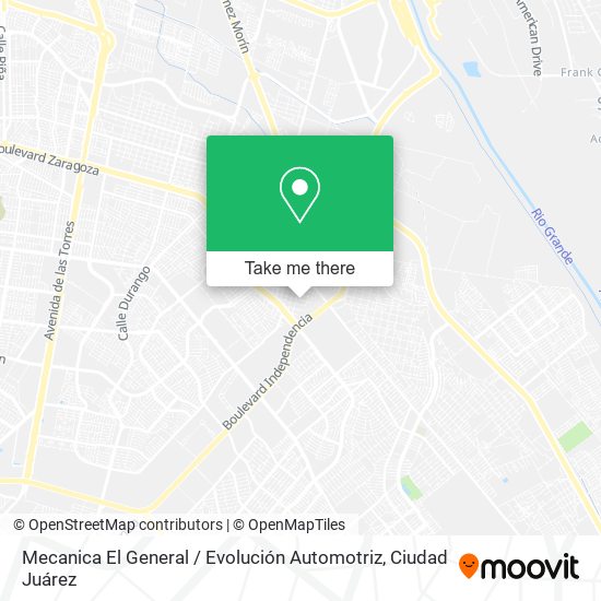 Mapa de Mecanica El General / Evolución Automotriz