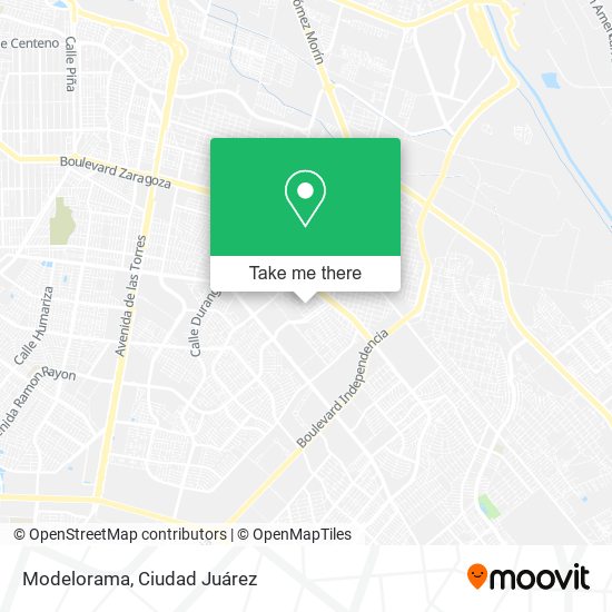 Modelorama map
