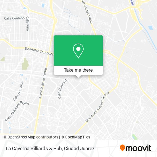 Mapa de La Caverna Billiards & Pub