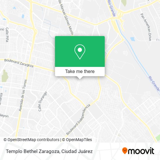 Templo Bethel Zaragoza map