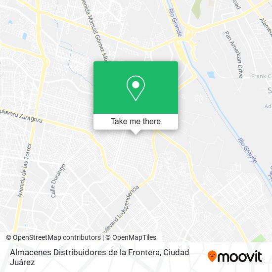 Almacenes Distribuidores de la Frontera map