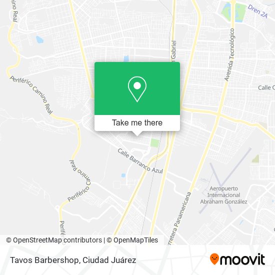 Tavos Barbershop map