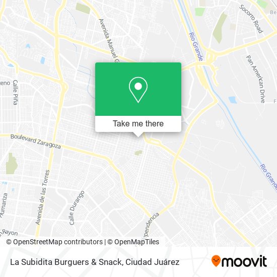 Mapa de La Subidita Burguers & Snack