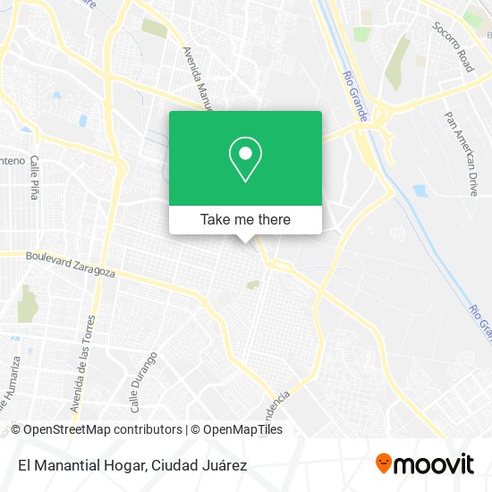 Mapa de El Manantial Hogar