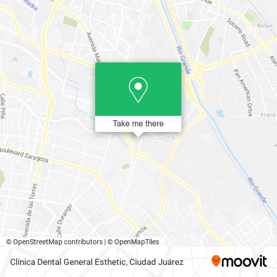Clínica Dental General Esthetic map