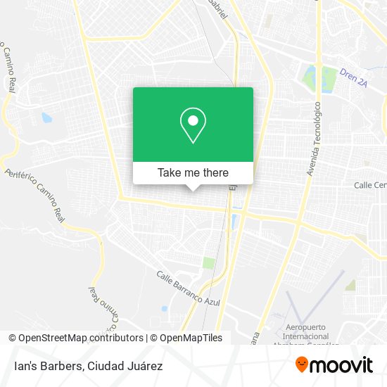 Ian's Barbers map