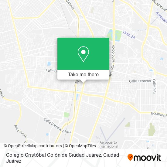 Colegio Cristóbal Colón de Ciudad Juárez map