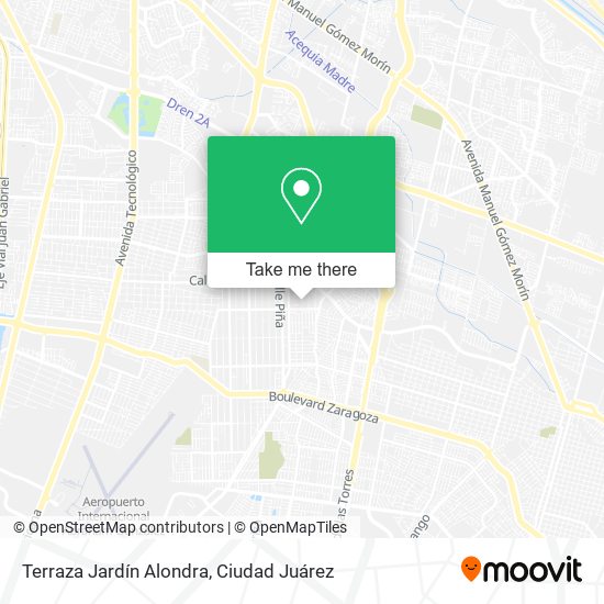 Mapa de Terraza Jardín Alondra