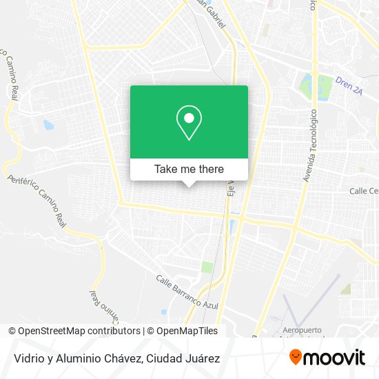 Vidrio y Aluminio Chávez map