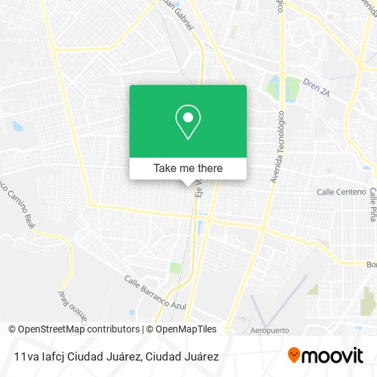 11va Iafcj Ciudad Juárez map