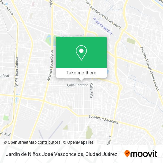 Jardin de Niños José Vasconcelos map