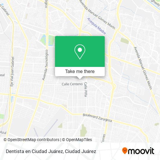 Dentista en Ciudad Juárez map