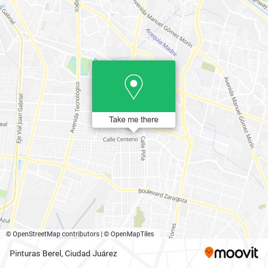 Pinturas Berel map