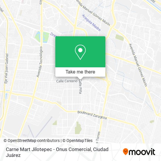 Carne Mart Jilotepec - Onus Comercial map