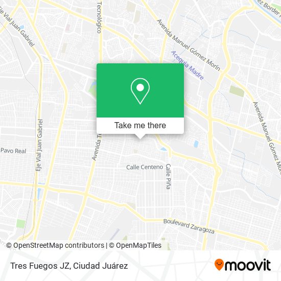 Tres Fuegos JZ map
