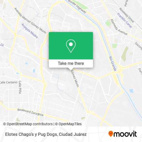 Elotes Chago's y Pug Dogs map