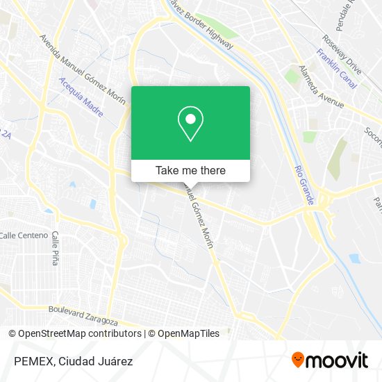 Mapa de PEMEX