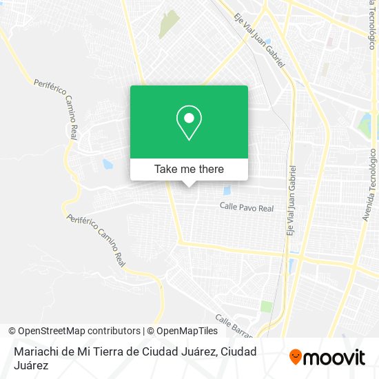 Mariachi de Mi Tierra de Ciudad Juárez map