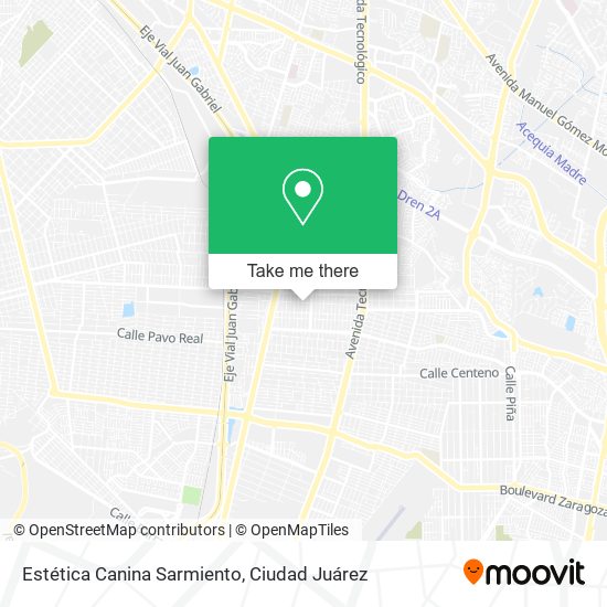 Mapa de Estética Canina Sarmiento