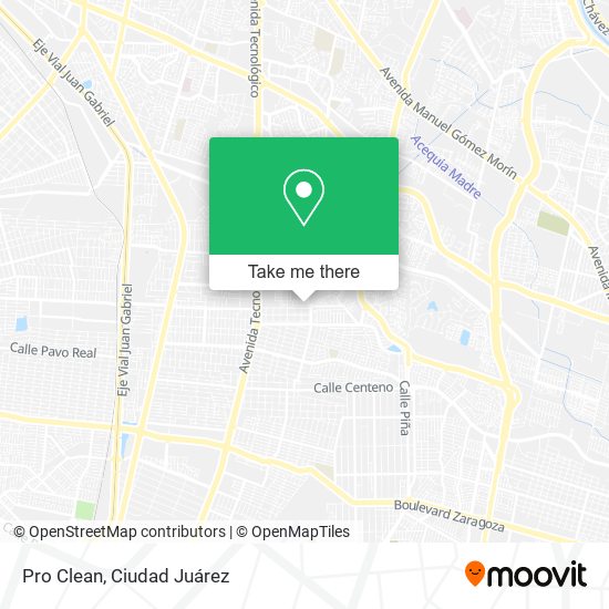 Mapa de Pro Clean