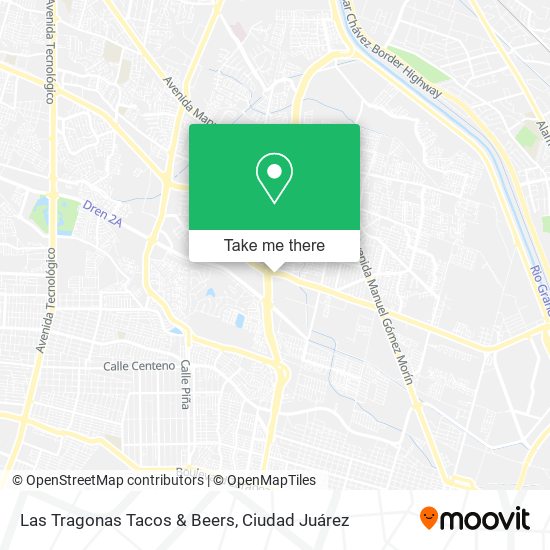 Mapa de Las Tragonas Tacos & Beers