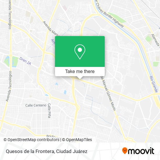 Quesos de la Frontera map