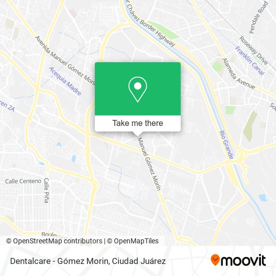 Dentalcare - Gómez Morin map