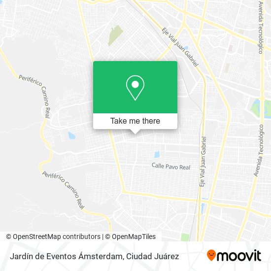 Jardín de Eventos Ámsterdam map