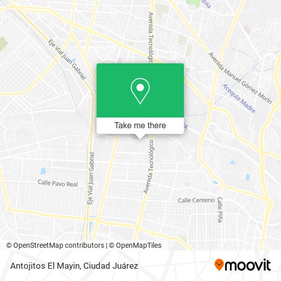 Antojitos El Mayin map